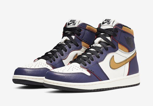 jordan 1 nike sb lakers