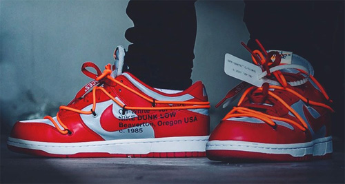 nike off white x dunk low
