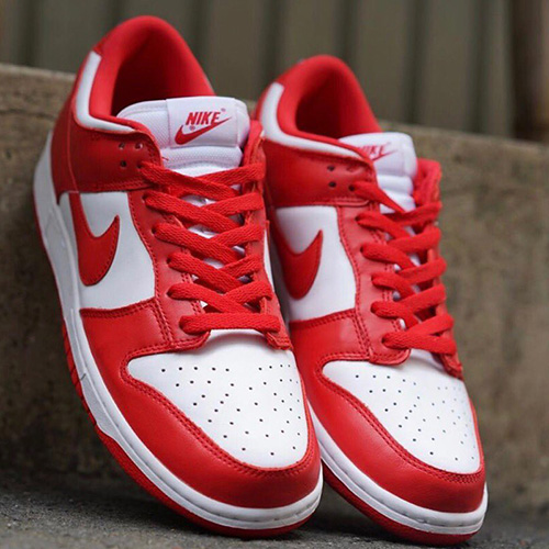 Nike 赤白の名作カレッジカラーを纏った Dunk Low Sp University Red が発売 抽選まとめ