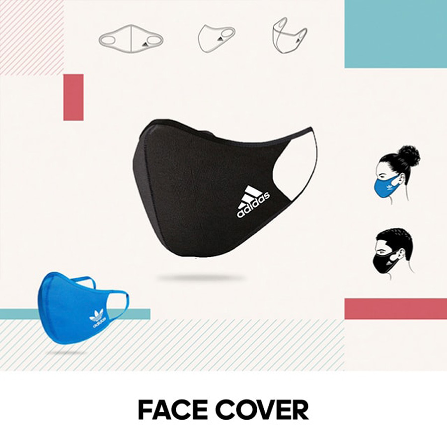 Adidas 洗えて 繰り返し使える フェイスカバー マスク が8月7日より通常販売開始 年 予約 通販 夏用