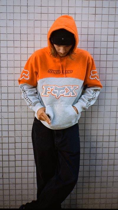 直販最激安 20aw Supreme Fox Racing パーカー フーデッド ブラック