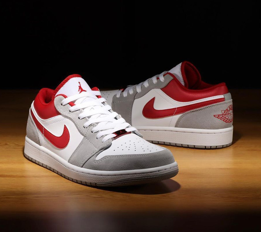 AIR JORDAN AIR JORDAN 1 MID SE 'EURO TOUR' / WHITE WHITE GYM RED