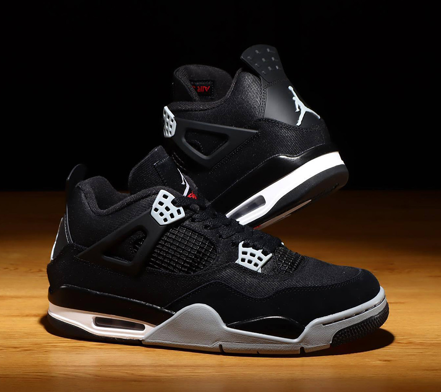 aj4 Nike Air Jordan 4 Black and Light 29